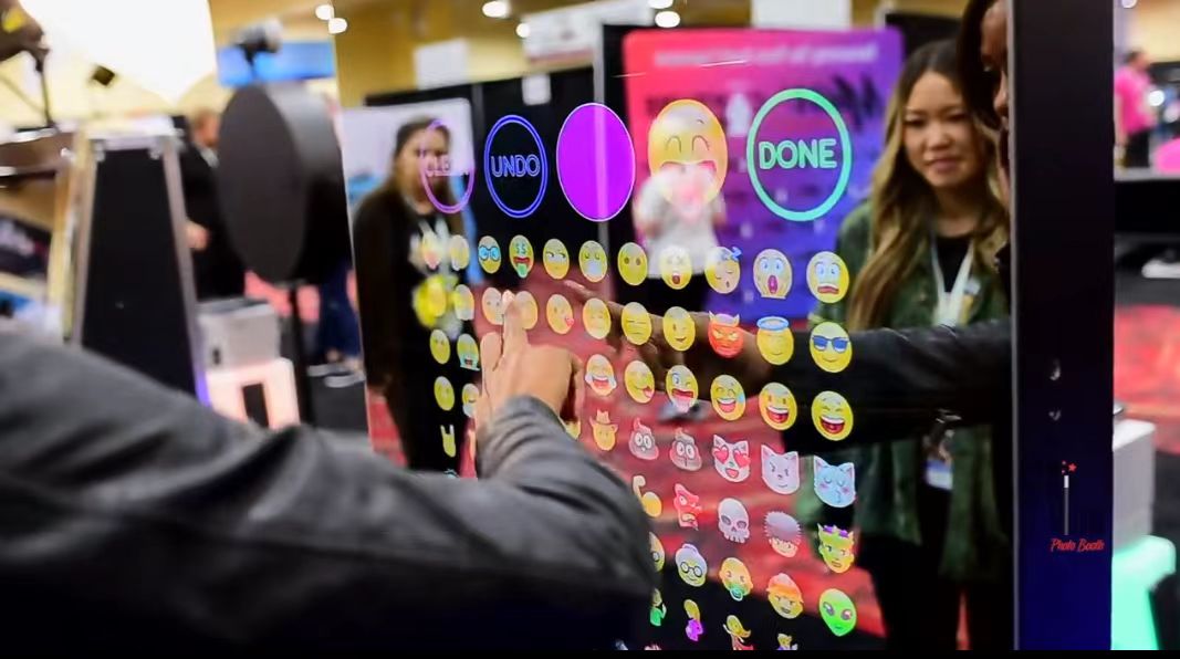 Smart magic mirror touch screen