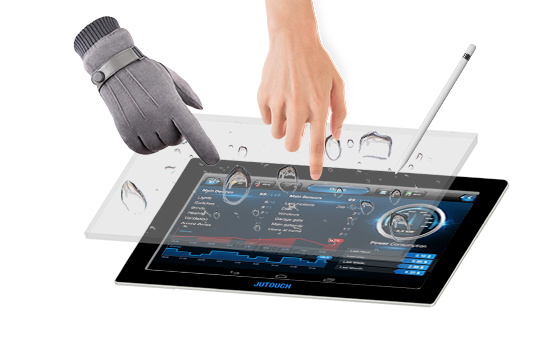 Antibacterial touch screen