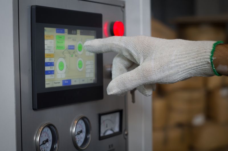 Industrial equipment touch screen