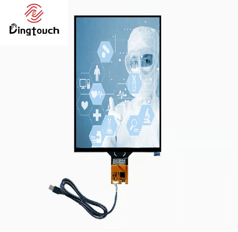 DINGTouch 10.1” Industrial Capacitive Panel & LCM Touch Display