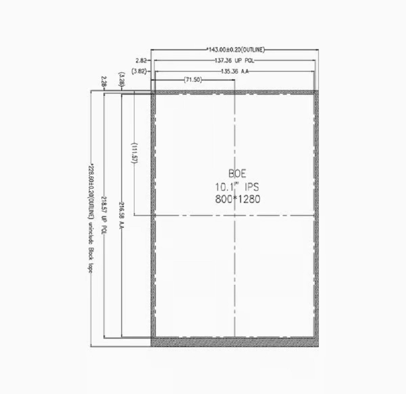 DINGTouch 10.1” Industrial Capacitive Panel & LCM Touch Display