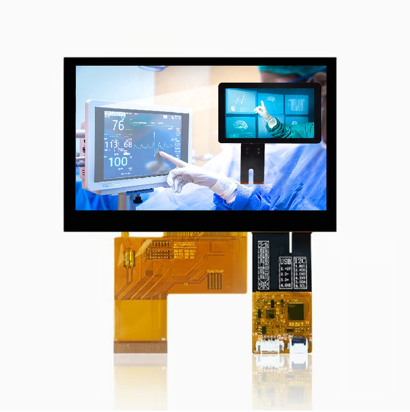 4.3-Inch Industrial Capacitive Panel & LCM Touch Display (IIC / USB)