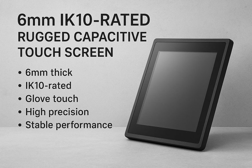 7-Inch IK10 Vandal-Proof <a href=https://www.szdingtouch.com/new/touchscreen.html target='_blank'>touchscreen</a> with LCD