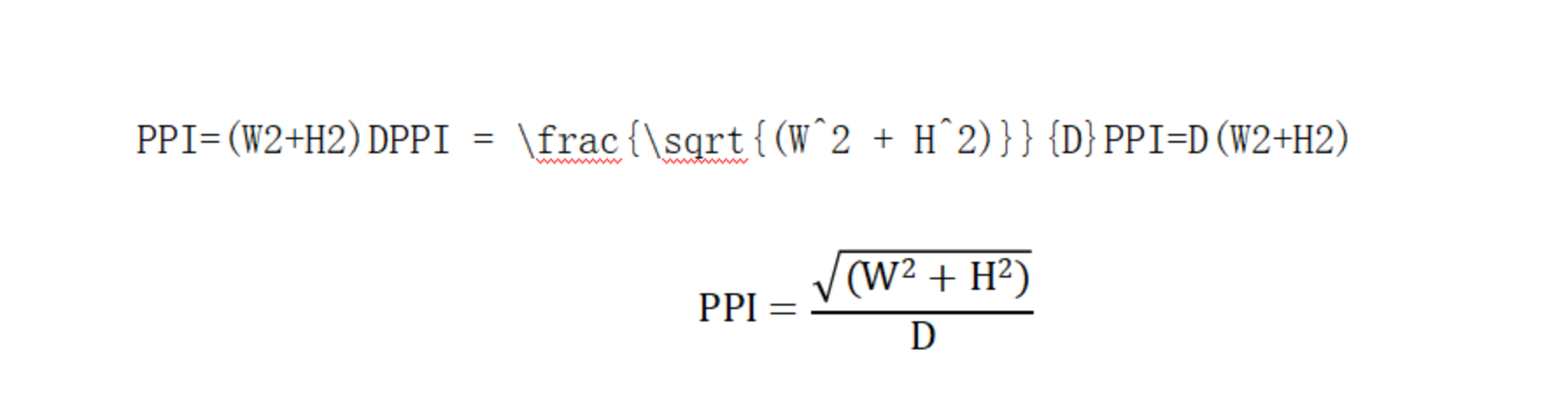 PPI calculation would be