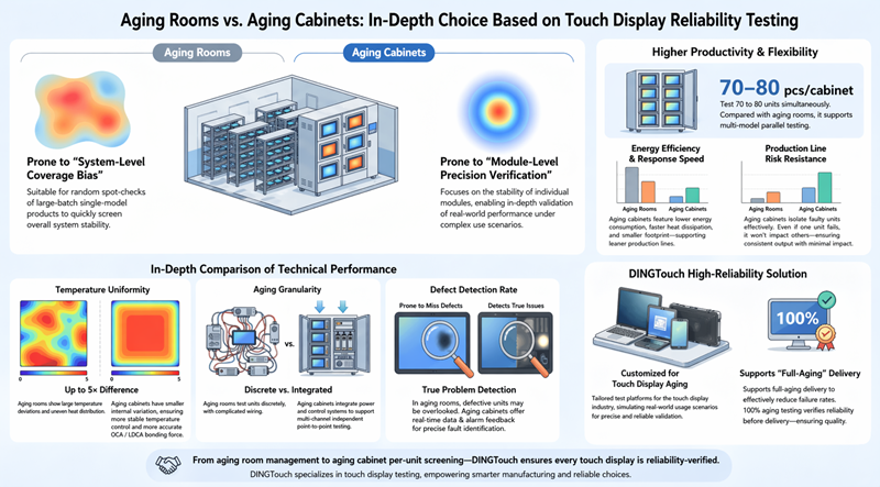 Burn-in Room vs. Burn-in Cabinet: Which One Truly Ensures Reliability in Touch Display?