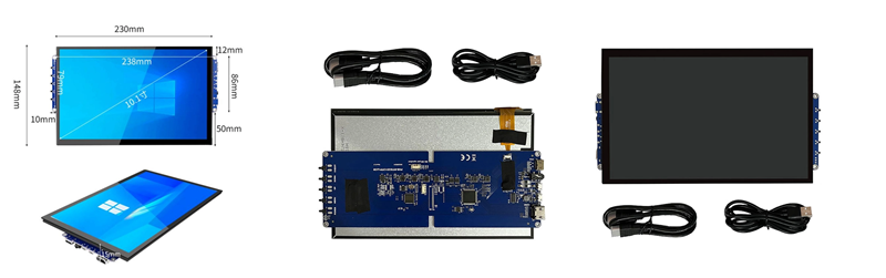10.1 Inch IPS TFT LCD Touch Screen Display with HDMI & VGA Interface – Industrial-Grade Visual Solution by DINGTouch