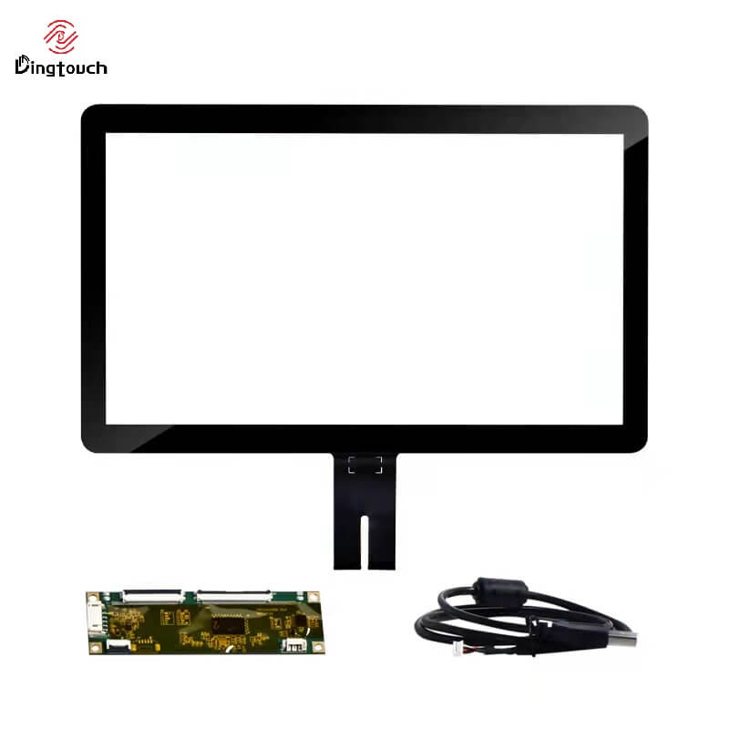 27 inch usb touch screen multitouch Glass Glass structure I2C USB RS232 interface Industrial Multitouch transparent 16: 9 27 inch touch panel with ILITEK 2510 EETI 3189 Pcap support I2C USB RS232 interface