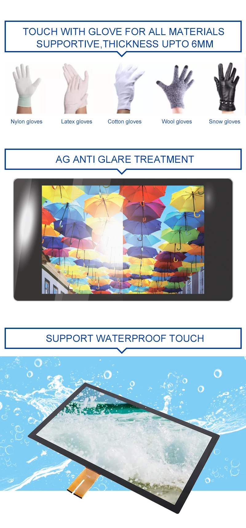 32-Inch Industrial PCAP Touch Screen Panel | EETI 81H84 Multi-Touch USB Capacitive Touch Solution