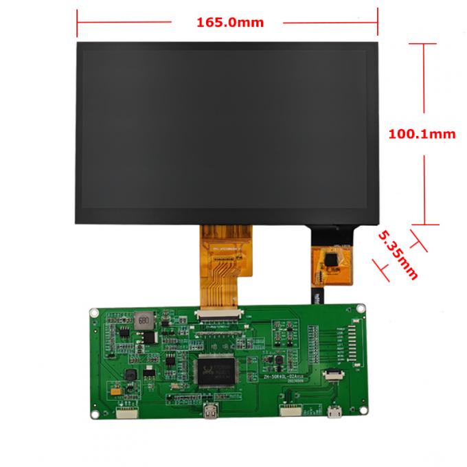 7 Inch Industrial PCAP Touch Display 1024×600 IPS TFT LCD Module with 850 nits High Brightness