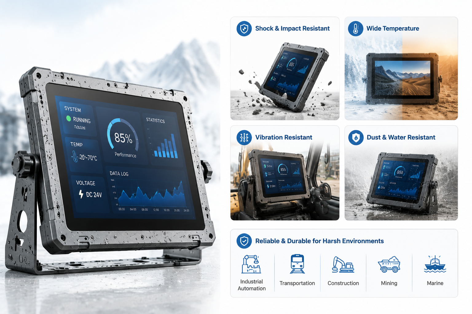 Why Are Some Displays More Impact-Resistant? 5 Key Factors Behind Rugged Display Design